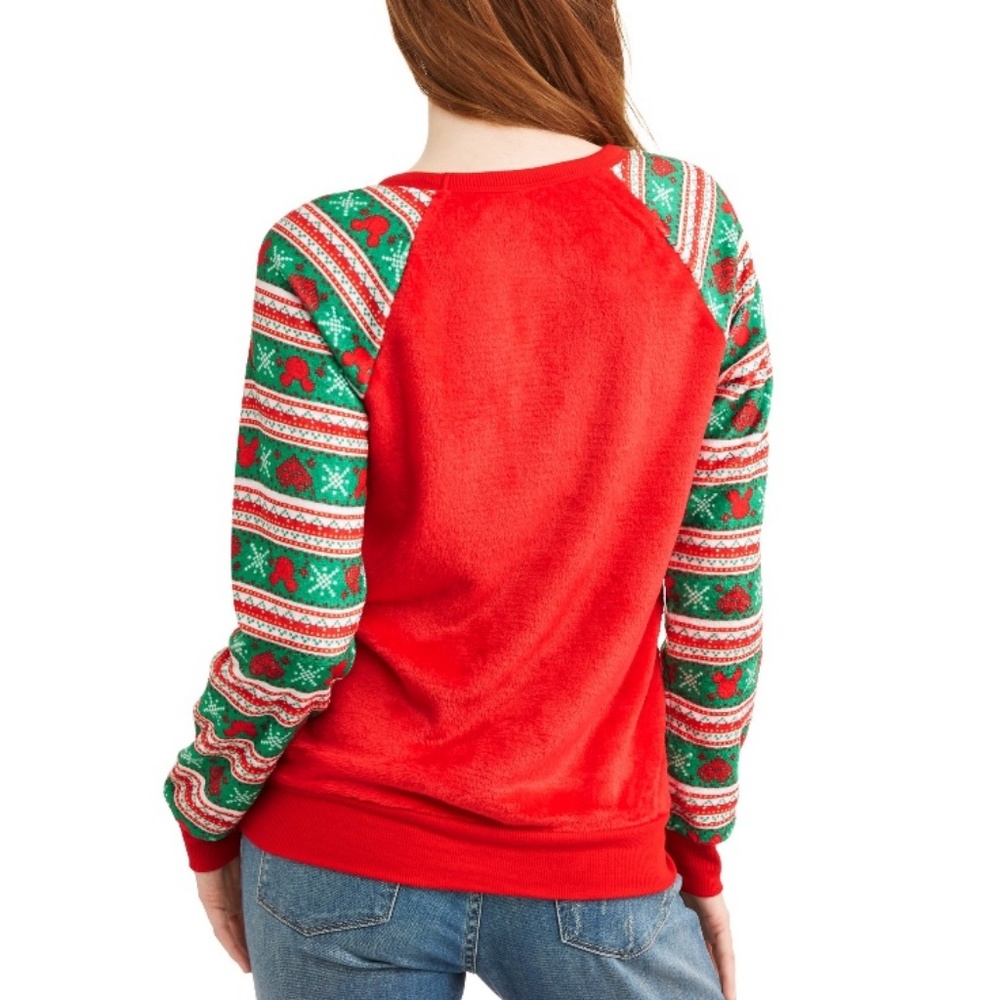 Mickey Mouse Sequin Reindeer Christmas Sweater - Picture 3 of 8